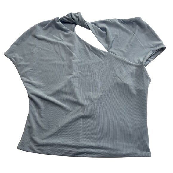 Meshki Haven Slinky Twist Top in Pale Blue - Picture 1 of 5